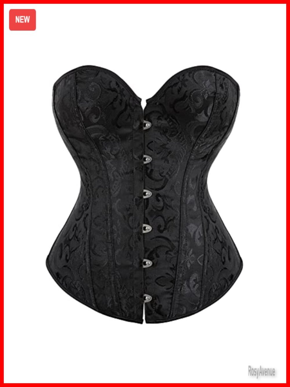 Women Renaissance Lace-Up Corset Top Steel Boned Shapewear